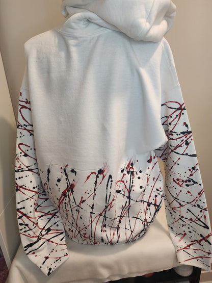 Handpainted Custom Teddy Bear Hoodie
